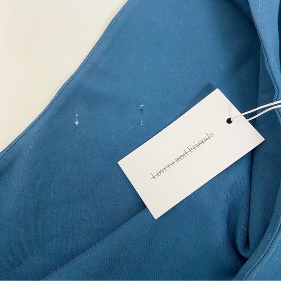 Lovers and Friends Valentina Mini Dress in Dark Teal - Picture 6 of 9